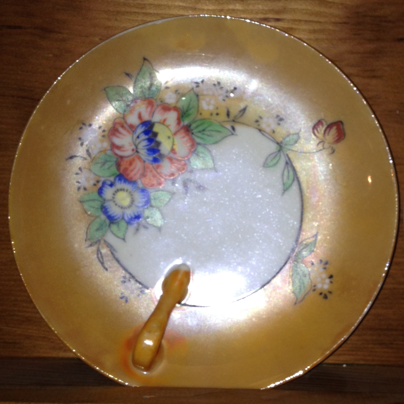 floral saucer with handle InstAppraisal